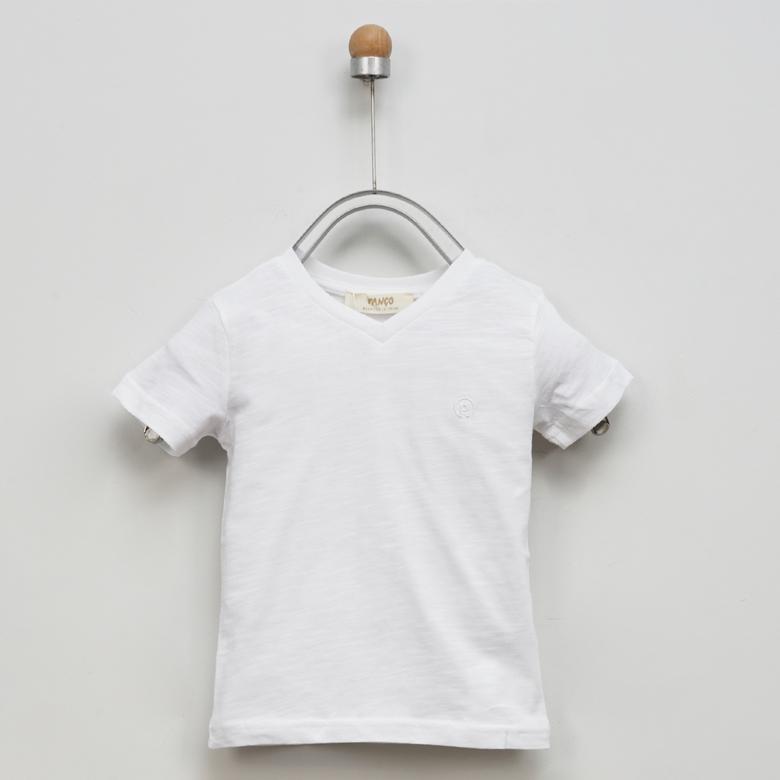 Erkek Çocuk Basic V Yaka T-Shirt 9941BK05002