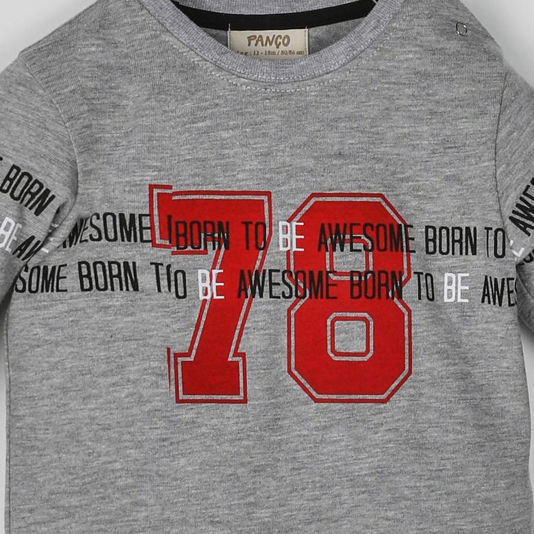 Erkek Bebek Uzun Kollu T-shirt 2021BB05019