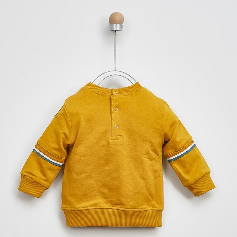 servet amplifikasyon yüzen  Sarı Erkek Bebek Sweatshirt Erkek Bebek Sweatshirt 2021BB08008 - Panço