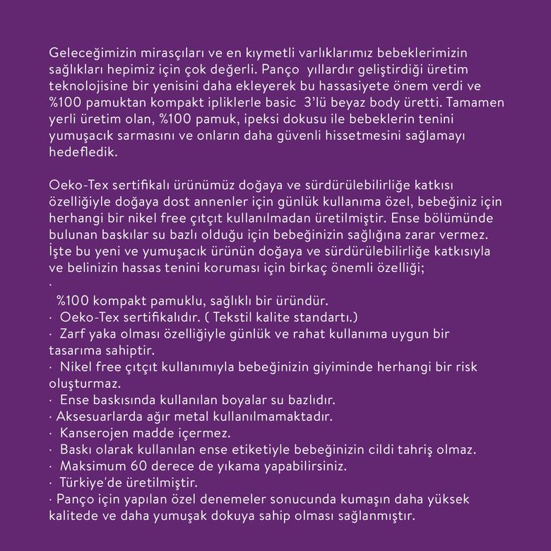 Yenidoğan 3’lü İp Askılı Body Set 9941UN20010